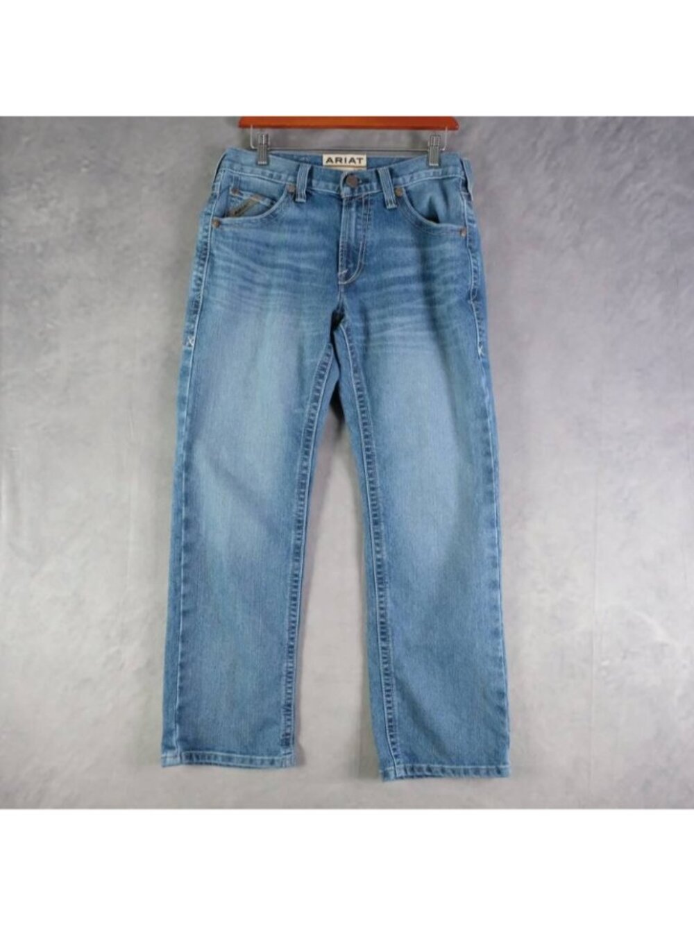 Ariat Jeans Mens 30x30 Light Blue M5 Straight Leg Western Denim